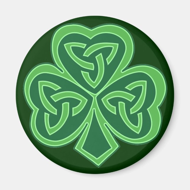 Íman Celtic Knot Shamrock (Frente)