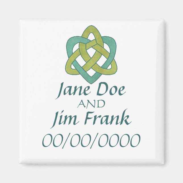 Íman Celtic Save the Date Wedding Magnet (Frente)