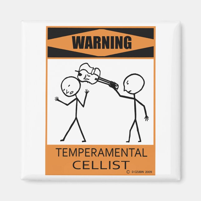 Íman Célula Temperada de Aviso (Frente)