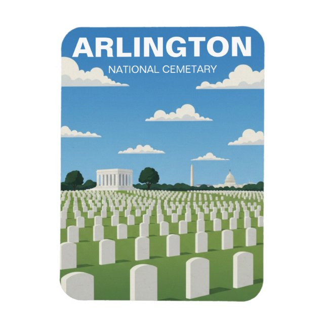 Íman Cemitério Nacional de Arlington Virgínia Viagem (Vertical)