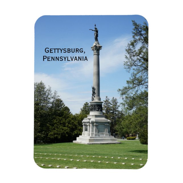 Íman Cemitério Nacional de Gettysburg (Vertical)