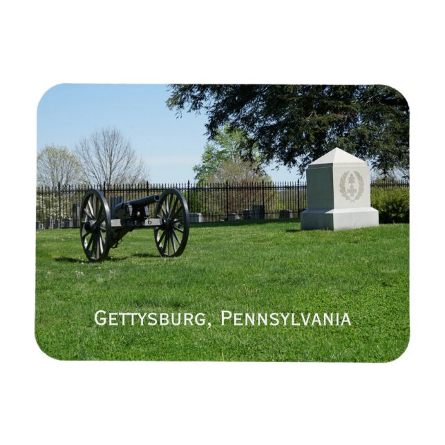 Íman Cemitério Nacional de Gettysburg (Horizontal)