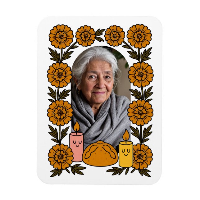 Íman Cempasúchil Ofrenda Altar Día de Muertos (Vertical)