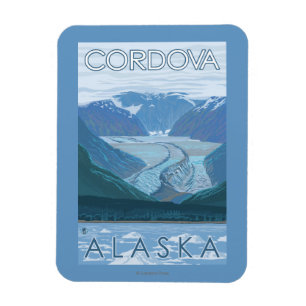 Íman Cena da geleira - Cordova, Alaska