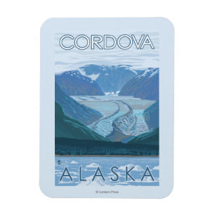 Íman Cena da geleira - Cordova, Alaska