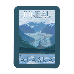 Íman Cena da geleira - Juneau, Alaska