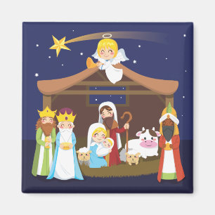 Íman Cena da natividade do Natal