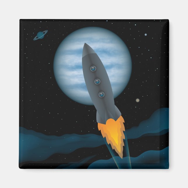 Íman Cena da Nave Espacial Cósmica (Frente)