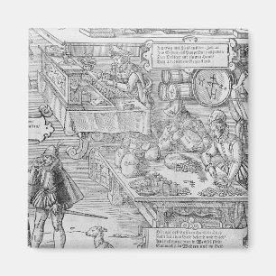 Íman Cena da operação bancária