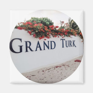 Íman Cena da Praia Grand Turk
