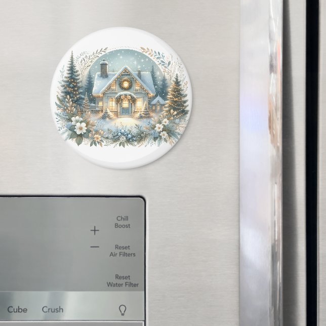 Íman Cena de Brilho da Cabana Nevada (In Situ (Fridge))
