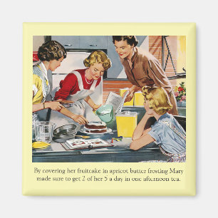 Íman Cena de decoração do bolo do vintage