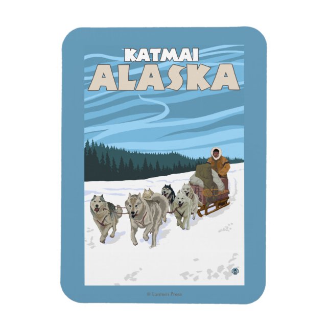 Íman Cena de Dormência de Cachorro - Katmai, Alasca (Vertical)
