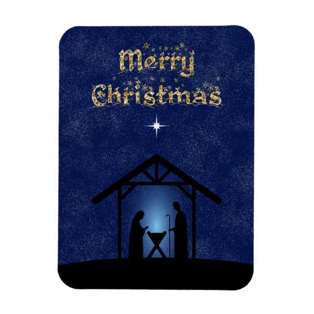 Íman Cena de Natal Religiosa (Vertical)