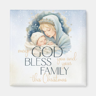 Íman Cena de Natividade de Aquarela Glória a Deus Natal