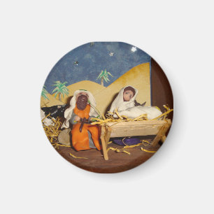 Íman Cena de natividade Jesus Mary Joseph — estável 