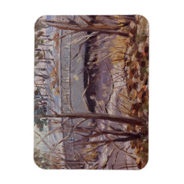 Íman Cena de Neve da Ponte na Rua de Forest Park Louis