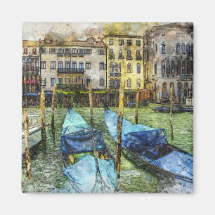 Íman Cena de pintura de gôndola de Veneza