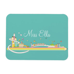 Íman Cena de Professores Whimsical Personalizada