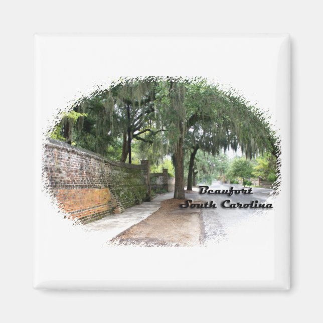 Íman Cena de Rua, Beaufort, SC (Frente)