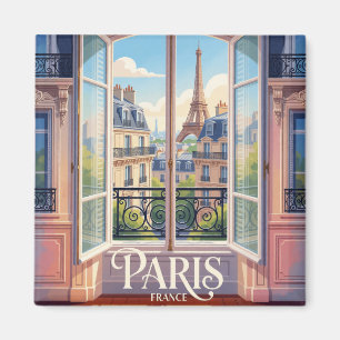 Íman Cena de viagem da cidade da arquitetura francesa P