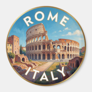Íman Cena de Viagem Histórica Roma Itália 🏛️