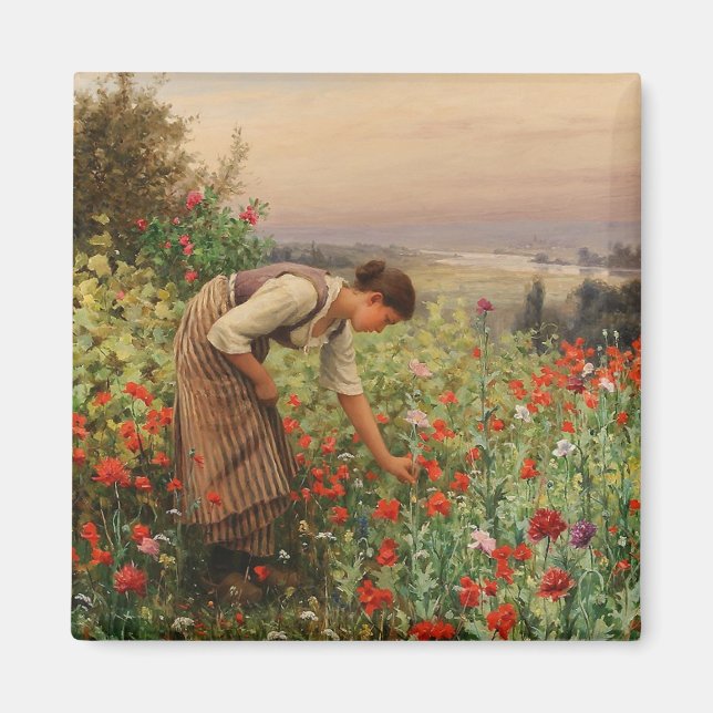 Íman Cena Floral (Campo Flor) (Frente)