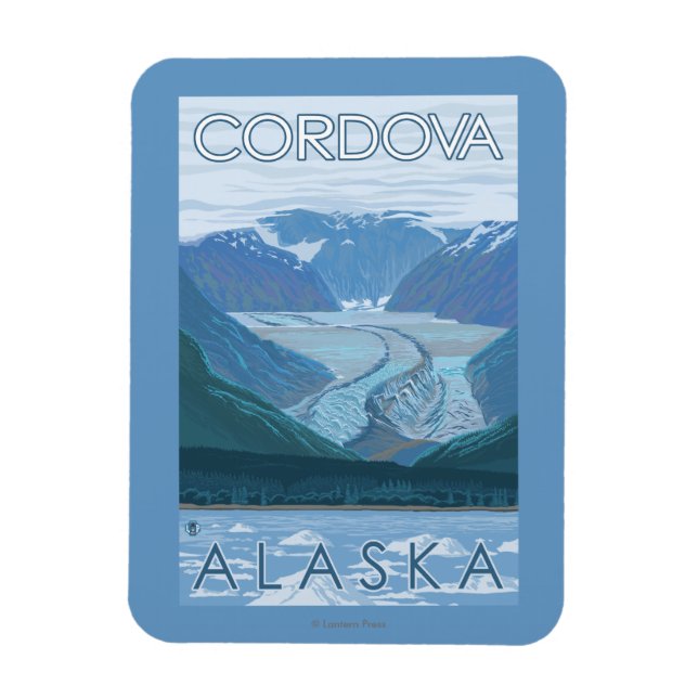 Íman Cena Glacier - Córdova, Alasca (Vertical)