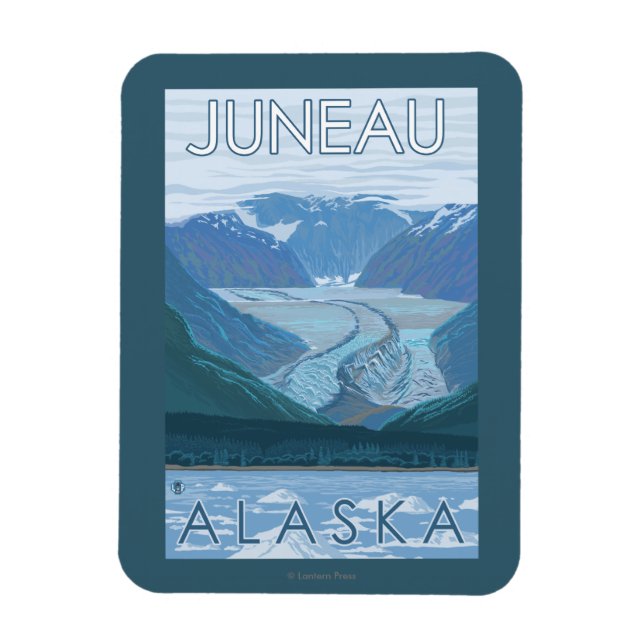 Íman Cena Glacier - Juneau, Alaska (Vertical)