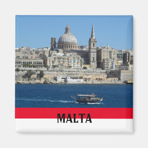 Íman Cena Malta de La Valeta e Harbour Souvenir