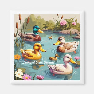 Íman Cena Tranquila com Patos