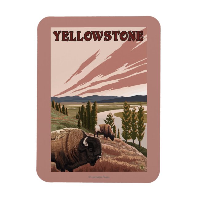 Íman Cena YellowstoneBison (Vertical)