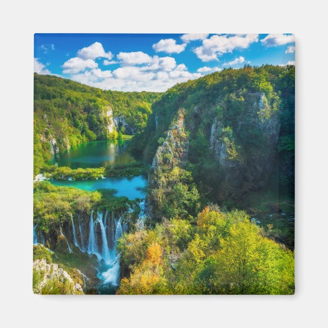 Íman Cenário de cachoeira elegante, Croácia (Frente)