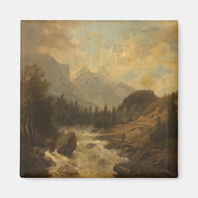 Íman Cenário de Paisagem Florestal (por Josef Kriehuber (Frente)