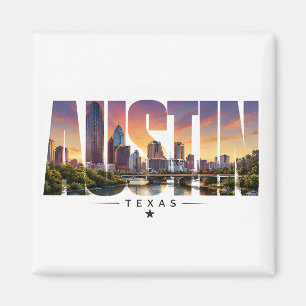 Íman Cenário de viagem da orla do rio Austin Texas