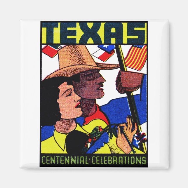 Íman Centenal do Texas 1936 (Frente)