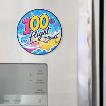 centésimo voo avião colorido viagem lembrança