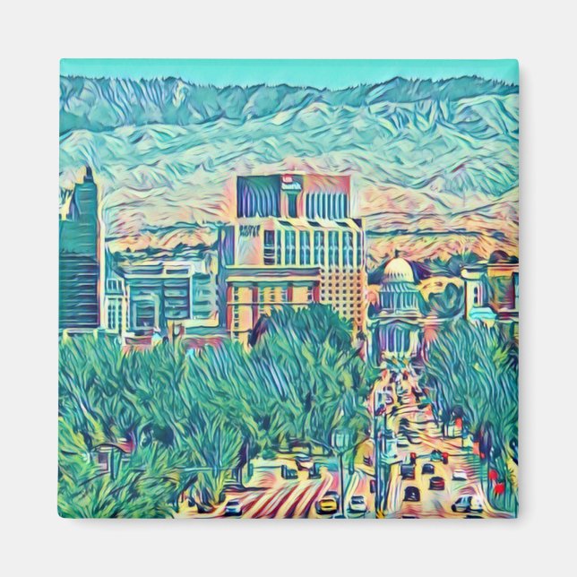 Íman Centro Artístico Boise Idaho (Frente)