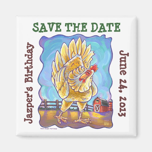 Íman Centro de Festa de Frango (Frente)