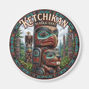 Íman Centro de Patrimônio Totem Ketchikan Alasca