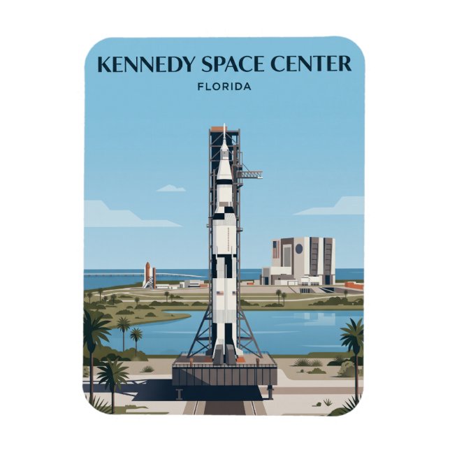 Íman Centro Espacial Kennedy Flórida (Vertical)