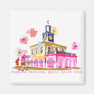 Íman Centro Fayetteville NC do festival 2016 do Dogwood