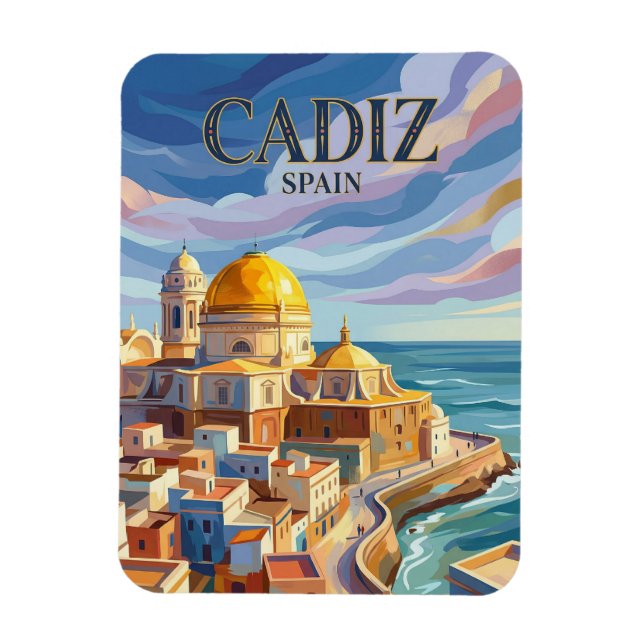 Íman Centro Histórico de Cádis Espanha (Vertical)