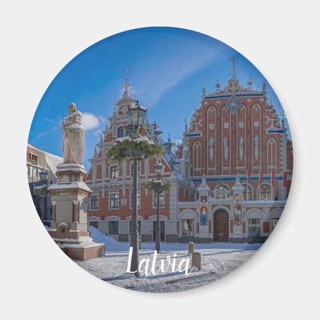 Íman Centro histórico de cidades em Riga, Letónia (Frente)