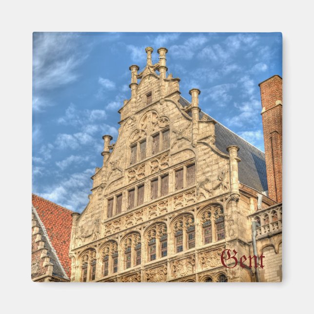 Íman Centro histórico de Gent, Bélgica (Frente)