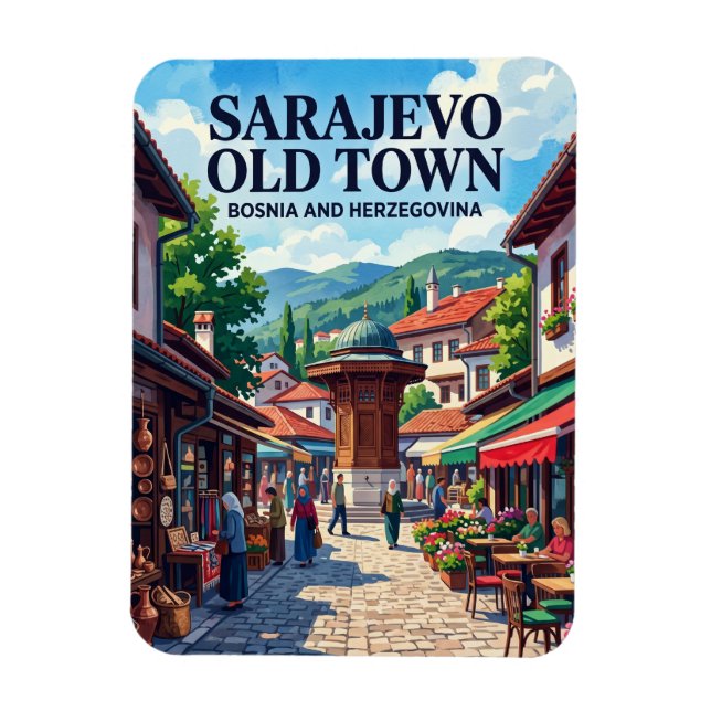 Íman Centro Histórico de Sarajevo (Baščaršija) (Vertical)