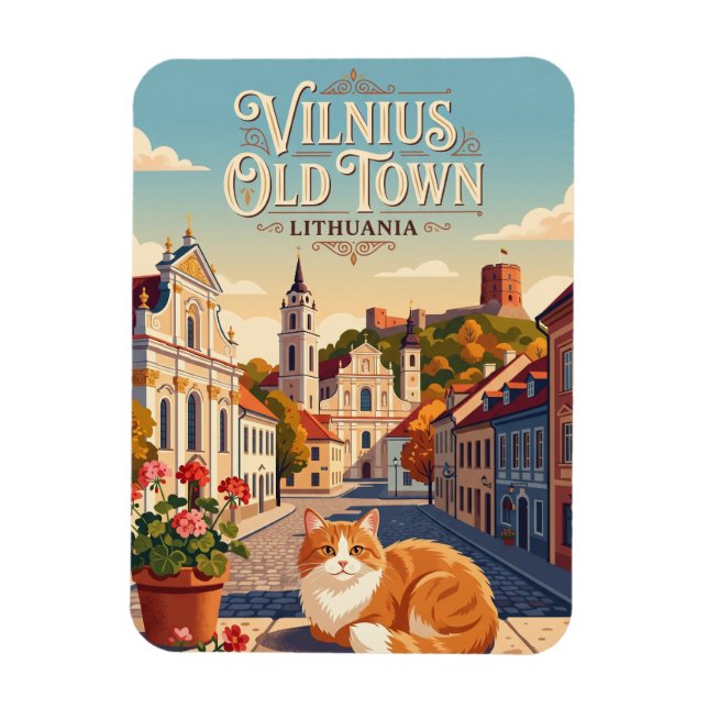 Íman Centro Histórico de Vilnius Lituânia (Vertical)