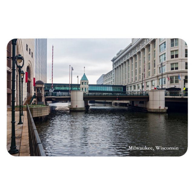 Íman centro milwaukee riverfront e arquitetura (Horizontal)