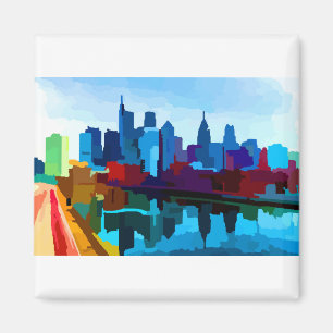 Íman Centro Philadelphia Pennsylvania Skyline