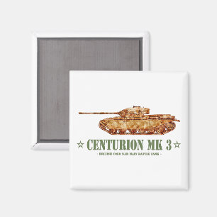 Íman Centurion MK 3 Tanque britânico MBT da Guerra Fria